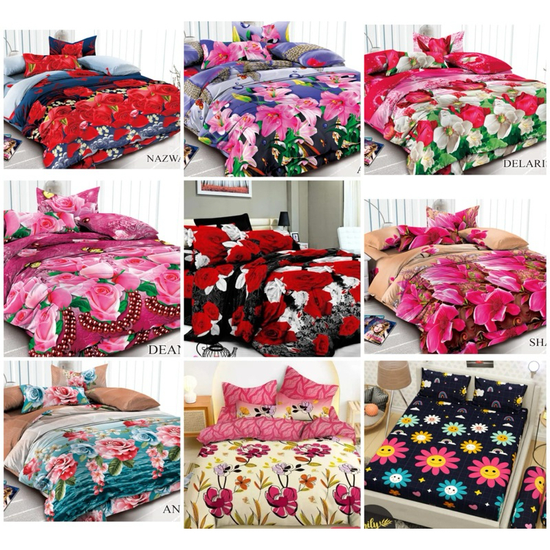 SPREI HOMEMADE MOTIF BUNGA MAWAR