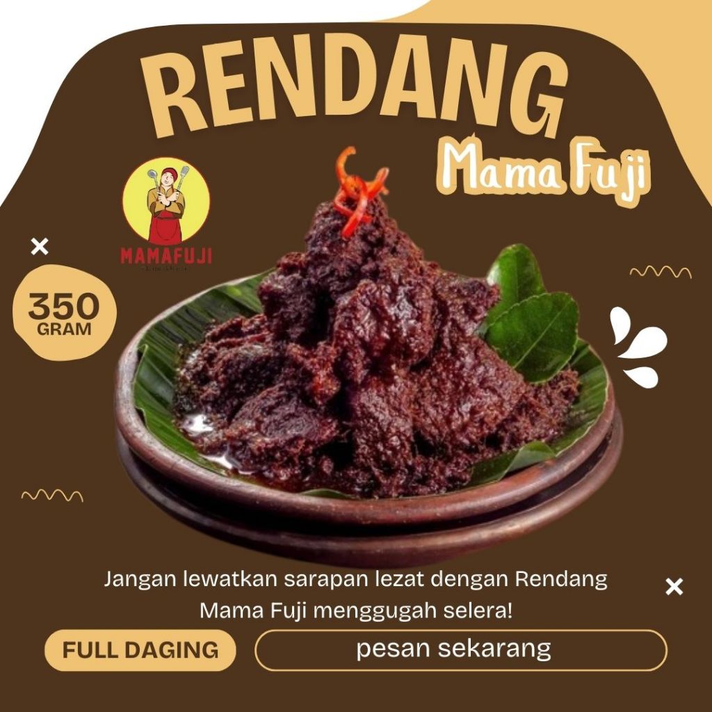 

Rendang Mamafuji Rendang Padang Instan 350 gram