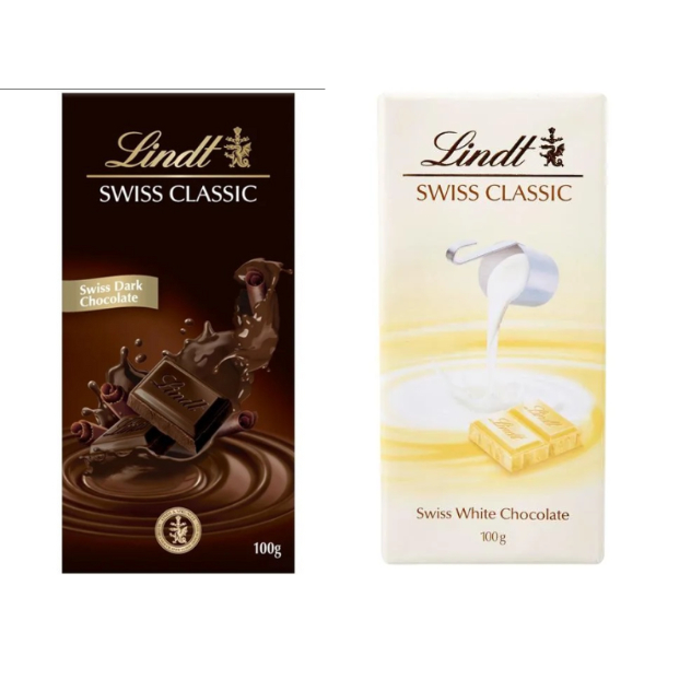 

CLEARANCE SALE - Lindt Classic Swiss Dark and White 100 Gram + SHOPEE VIDEO VOUCHER