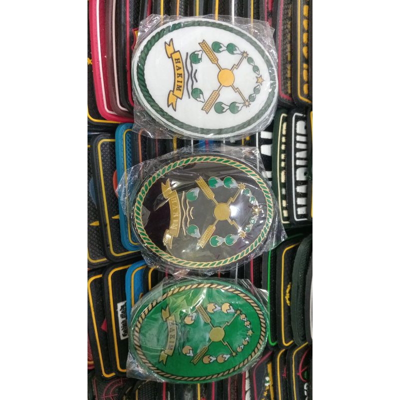 Stiker Timbul Stiker Kaca mobil Logo Hakim