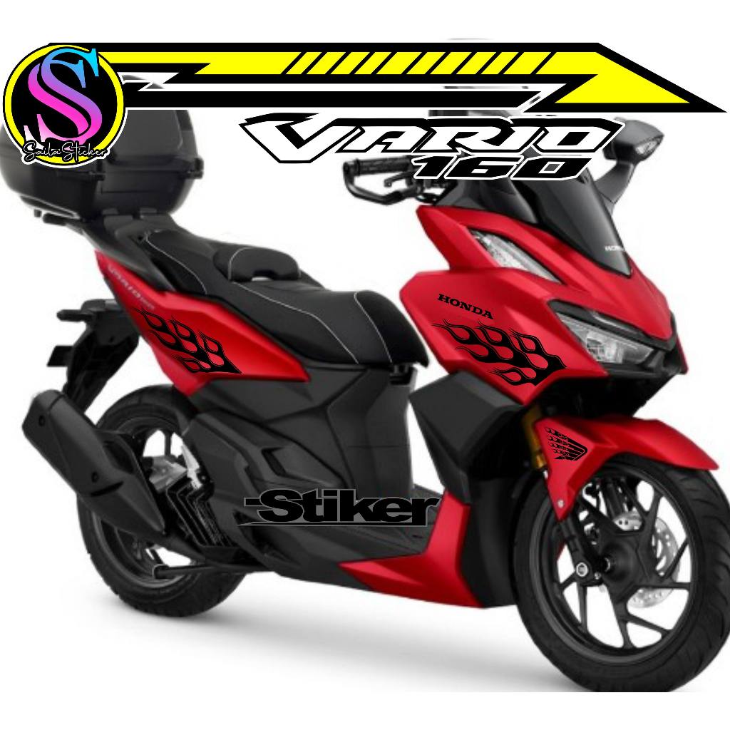 405/STRIPING VARIO 160/STIKER VARIO 160 CC/STRIPING API/STIKER MOTIF API/STIKER SILUET API KEREN