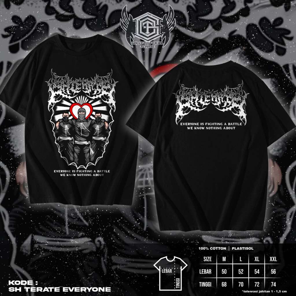 Kaos SH Terate Everyone - Kaos SH Terate Plastisol Ink - Kaos SH Terate