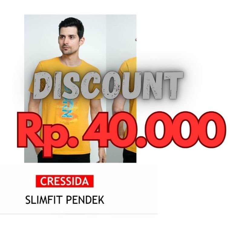 Diskon Rp 40k, Kaos Cressida Original