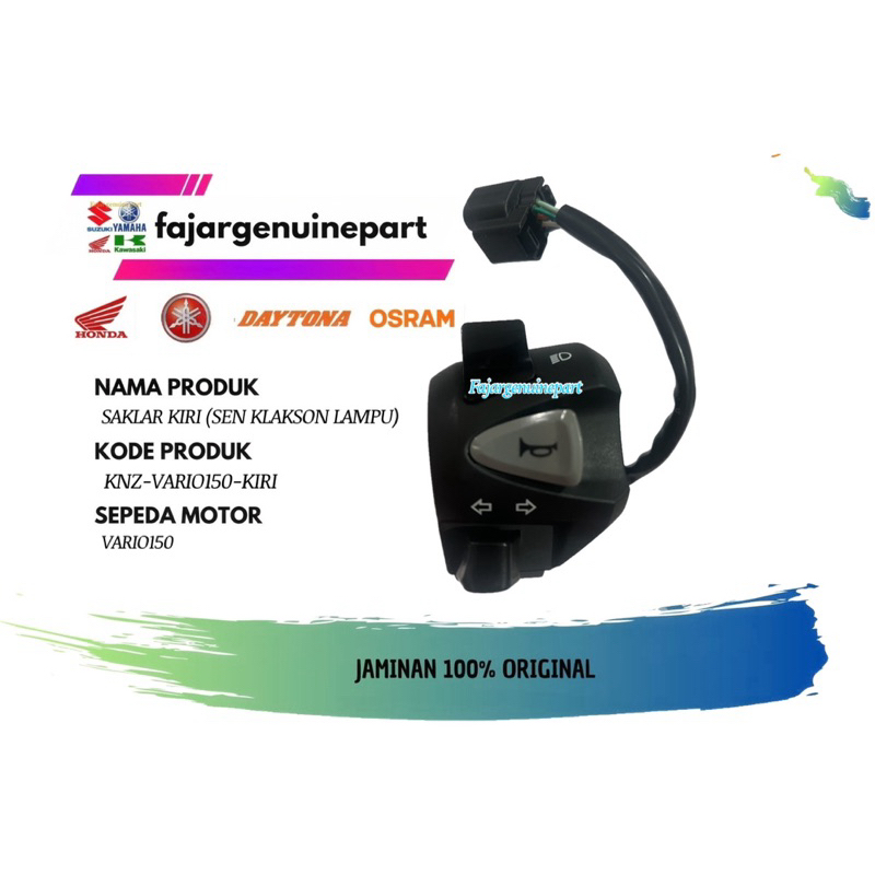SAKLAR SEN KLAKSON LAMPU VARIO 150 SAKLAR KIRI VARIO 150 KNZ