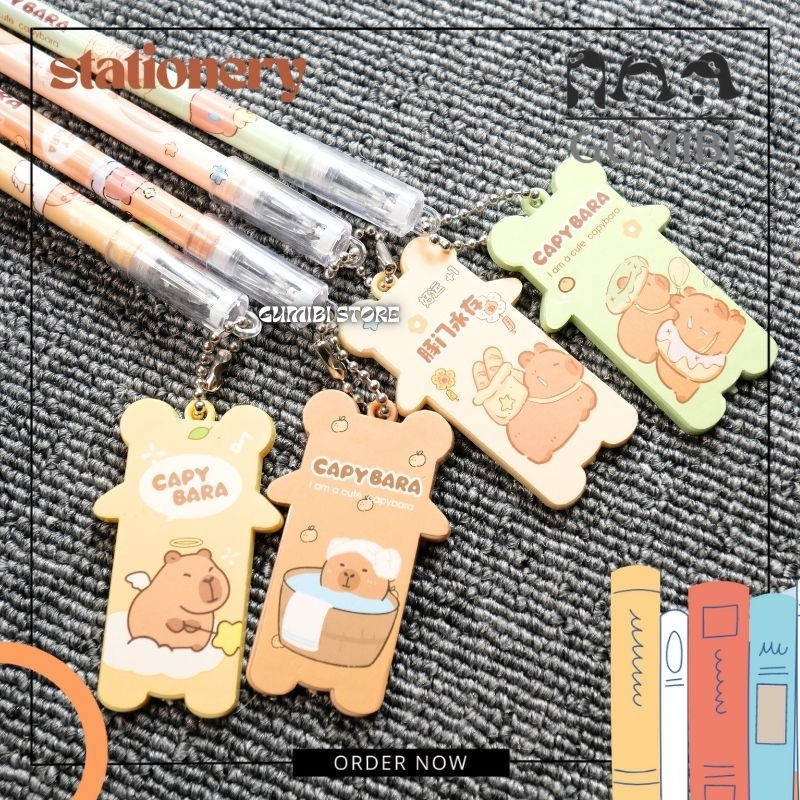 

PULPEN GANTUNGAN KACA CAPYBARA PULPEN CERMIN KAPIBARA PEN GEL LUCU MOTIF CAPPYBARA TERMURAH