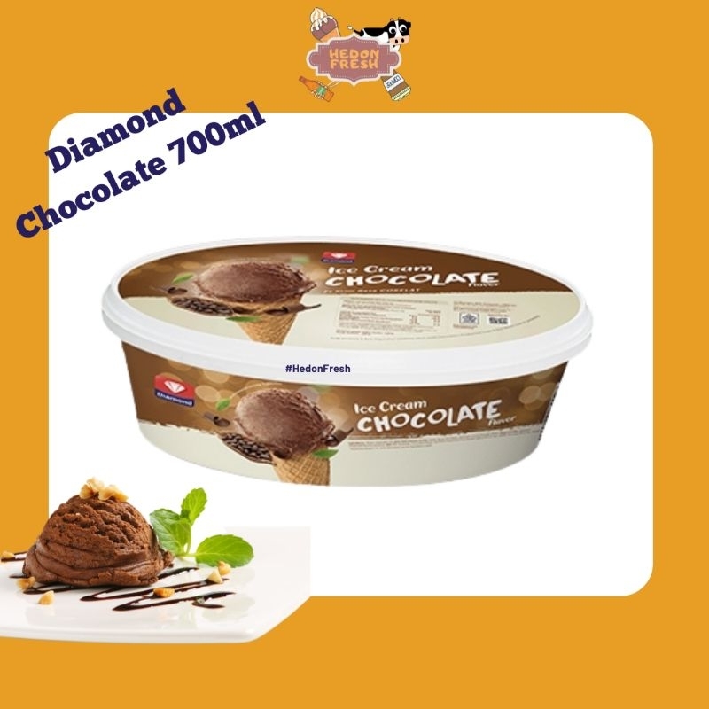 

Ice Cream Diamond Chocolate/Cokelat 700ml