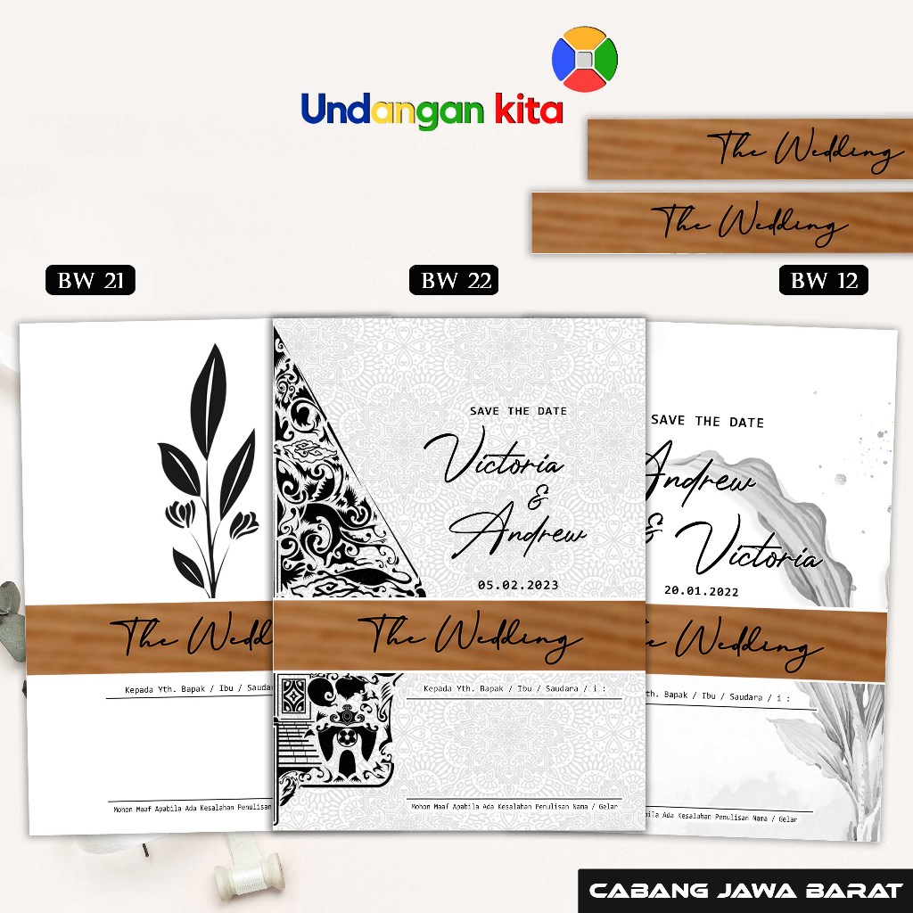

Undangan Pernikahan Black & White Sabuk BC TIK 150 GSM Murah Elegan Rustic Termurah Di Indonesia Undangan Kita Bandung