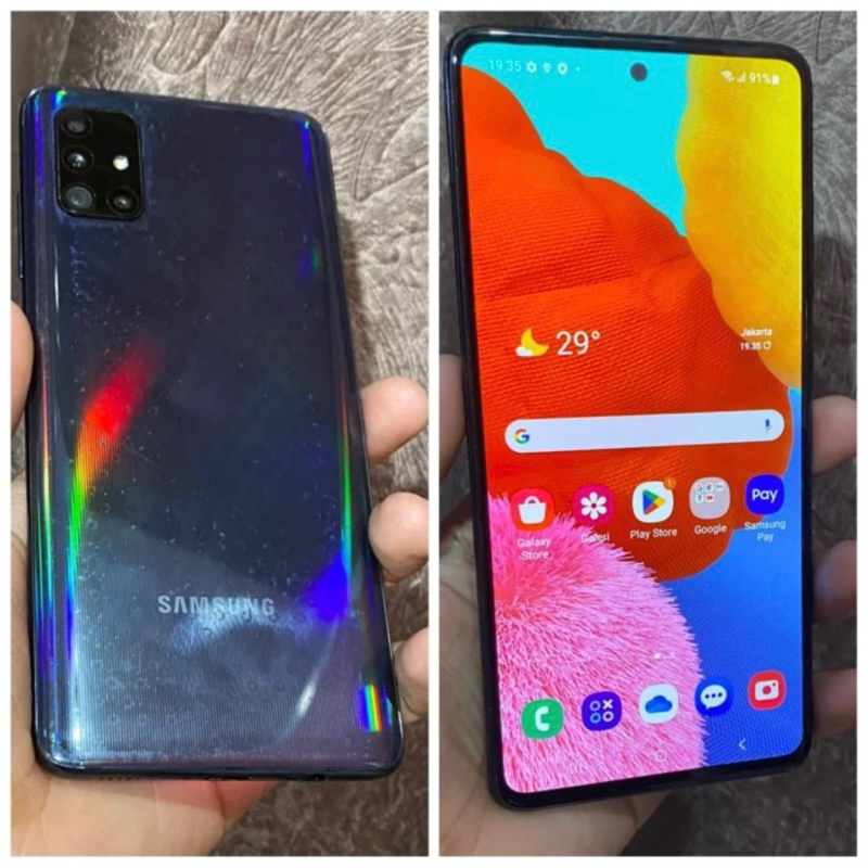 (Terjual Offline)Samsung Galaxy A51 6/128 Lengkap original ex garansi resmi SEIN Samsung a51 bekas s