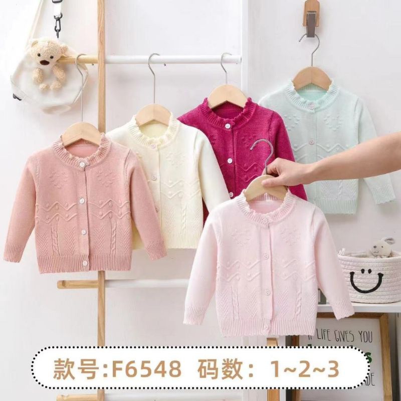 cardigan rajut anak perempuan import