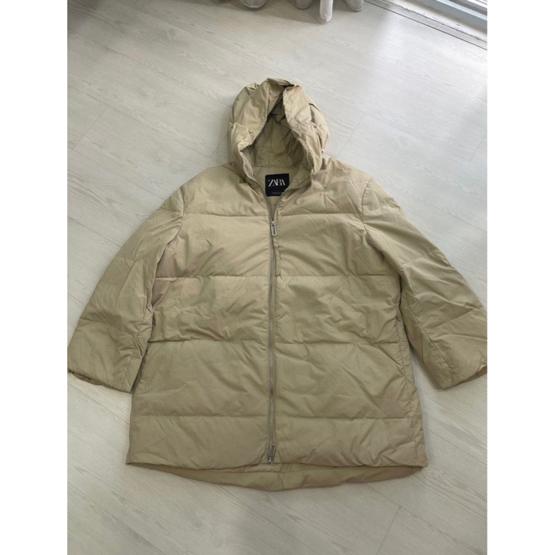 Zara Winter Jacket Creme puffy jacket Baju winter Jaket puffer Coat