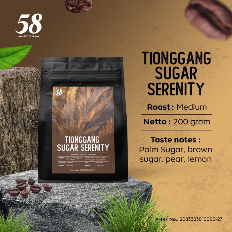 

Tionggang Sugar Serenity (Arabika Sindoro Natural Specialty)
