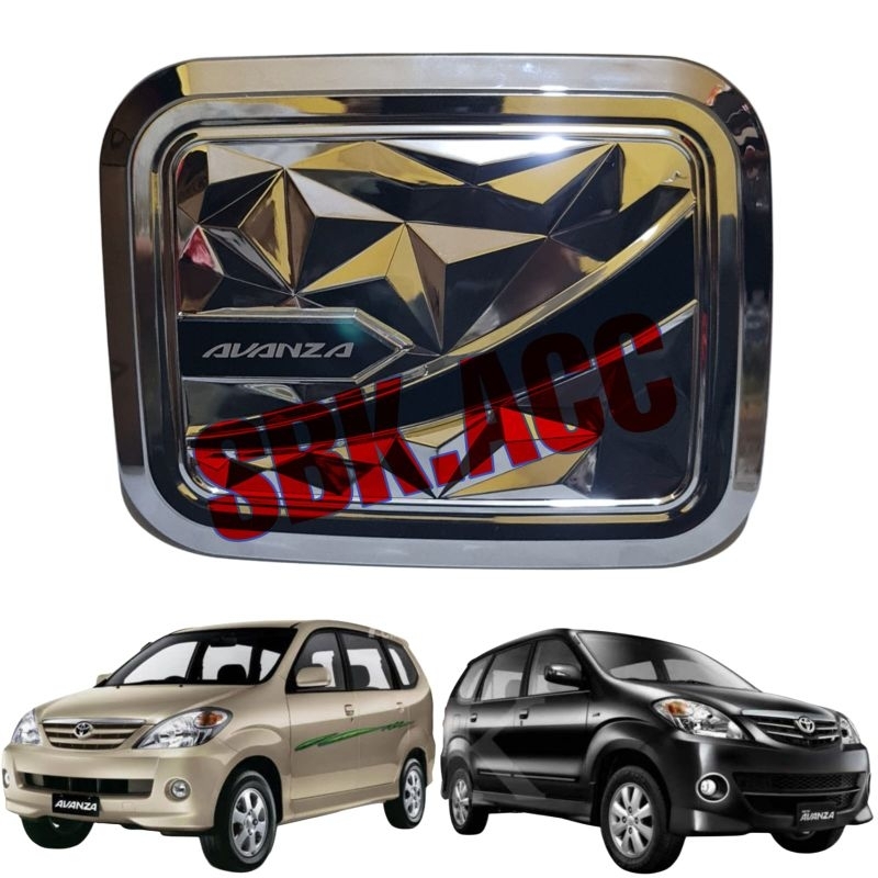 Tank Cover Avanza VVTI 2004 2005 2006 2007 2008 2009 2010 2011 Chrome/ Garnish Tutup Tangki Bensin A