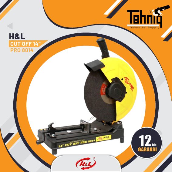 H&L Pro 8014 Mesin Alat Potong Besi Listrik Cut Off 14" Inch