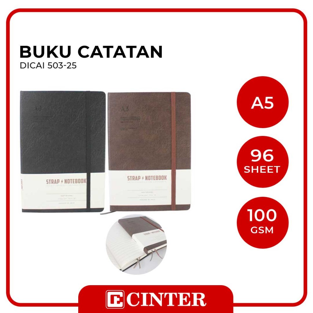 

DICAI - BUKU NOTEBOOK / BUKU CATATAN / NOTE BOOK A5 503-25 KEEP ON GOING TALI
