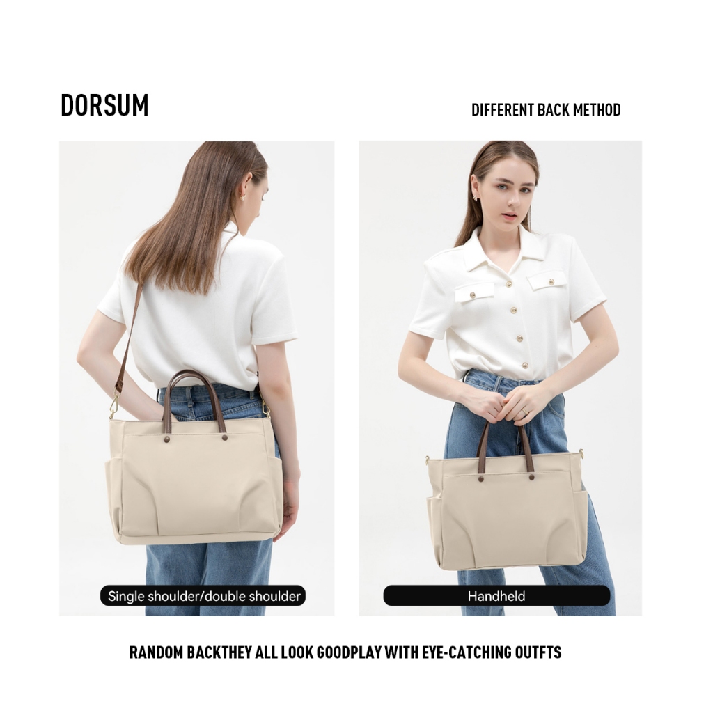 Terbaru Orlee Will Tas Kerja Wanita Besar Tote Bag Resleting Tas Laptop Tas Kantor Wanita Elegan