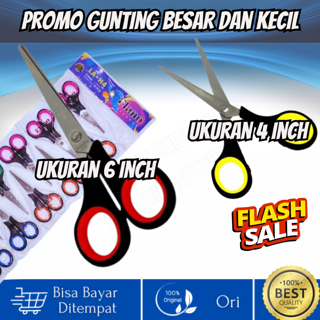 

Gunting Stainless Steel Merk Random /Alat Potong Kertas Sedang/Gunting Medium /Scissors / Gunting Kertas Murah 1 pcs/Gunting Serbaguna / Duta Gemilang