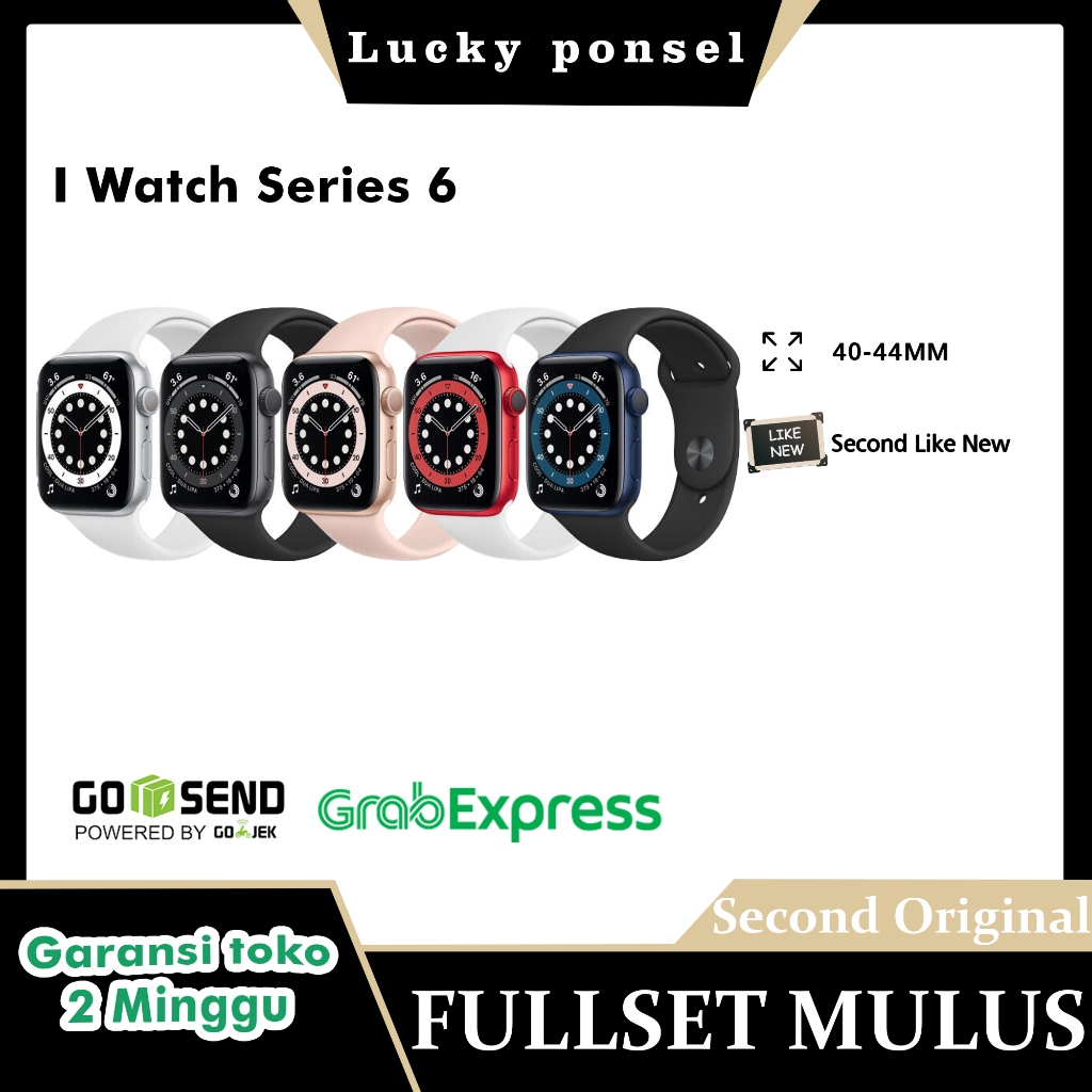 iWatch Series 6 40mm Dan 44mm Mulus Second