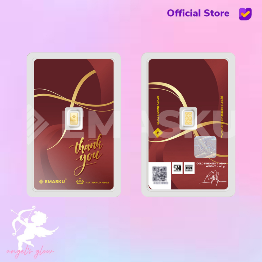 Micro Gold Logam Mulia Emasku Thank You Series 0.1 GRAM