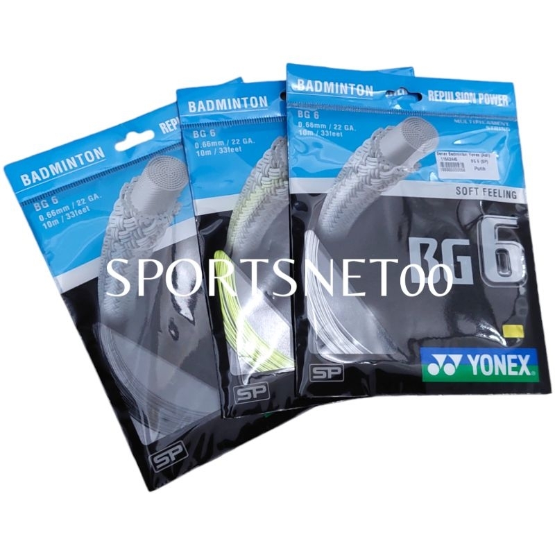 Tali Raket Badminton / Senar Badminton Yonex BG 6 ASLI