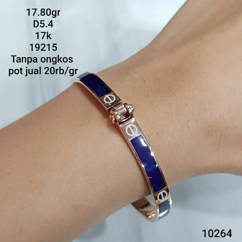 gelang rose gold 17k