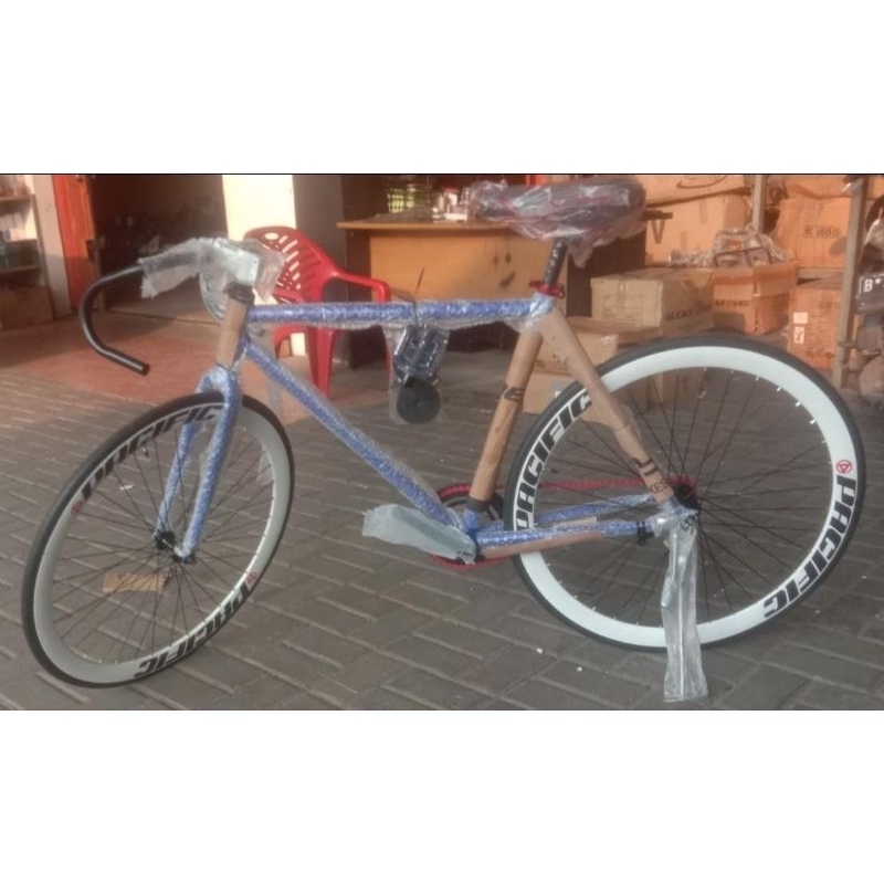 Sepeda Fixie 700c sepeda velg tinggi sepeda terbaru