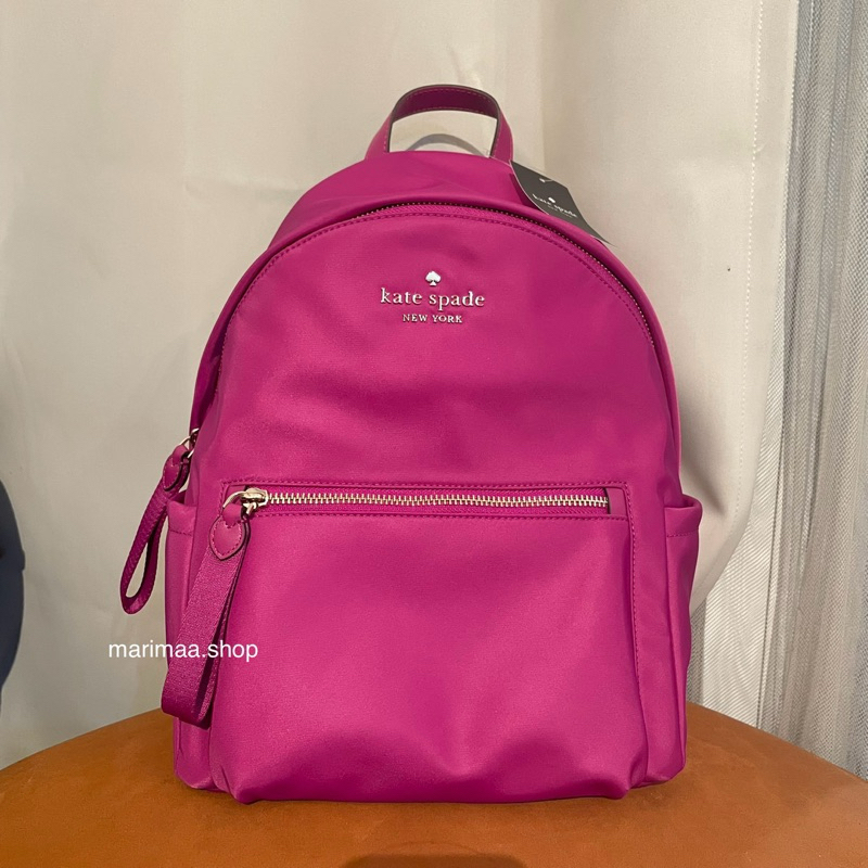 Tas kate spade ks chelsea medium baja rose ransel pink fushia backpack bag original