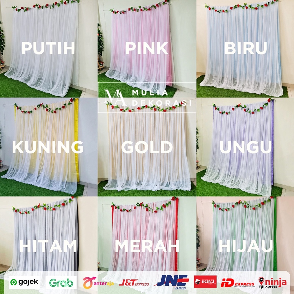 Kain Backdrop Dekorasi Background Lamaran Nikahan Aqiqah Abutai Tile