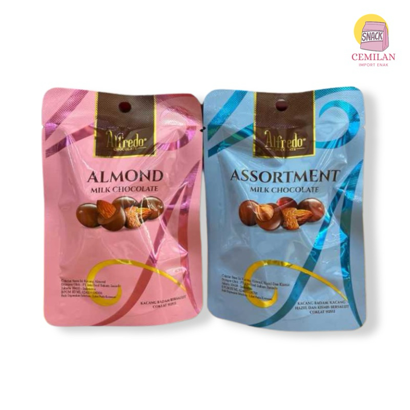 

Alfredo Almond Kismis Hazelnut Assortment Milk Chocolate 30g
