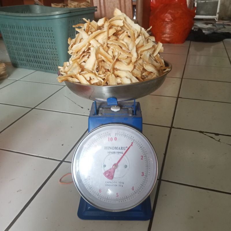 

keripik singkong mentah tinggal goreng rasa original gurih cemilan tradisional, keripik ubi jalar berat 0.5 Kg