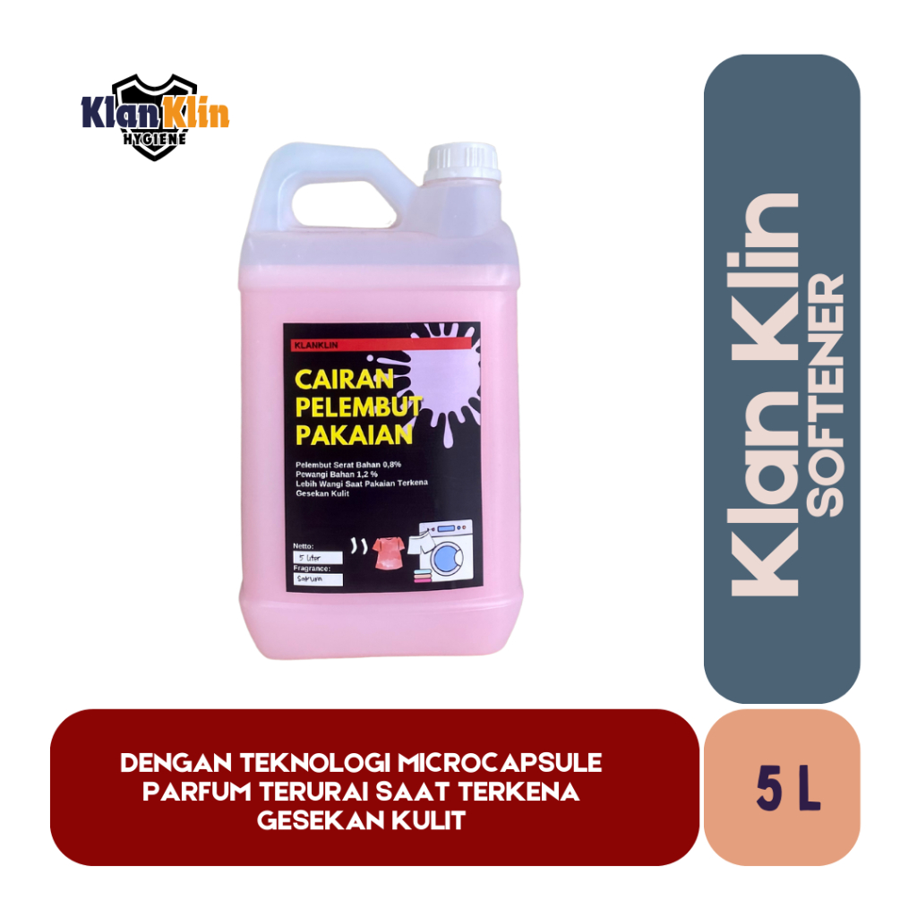 KlanKlin Softener Pwangi & Pelembut Pakaian Wangi Parfum Mewah 5L