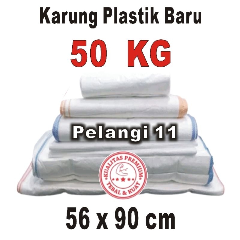Karung 50 Kg , Karung Plastik Baru 10 Lembar