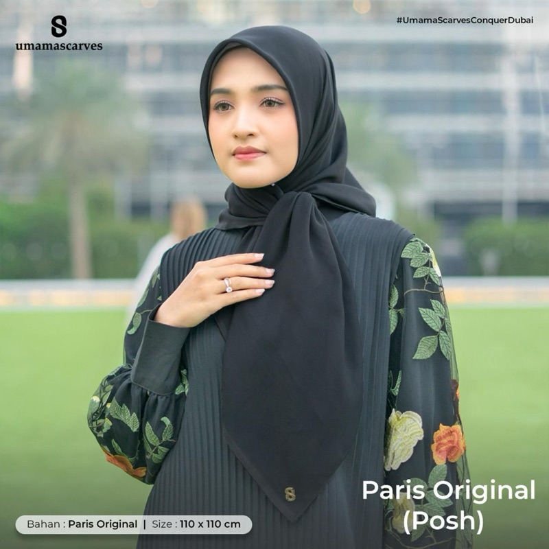 segiempat umama SCARVES polos/ umama Paris origional (posh) / segi empat Buttonscraf/ segiempat umam