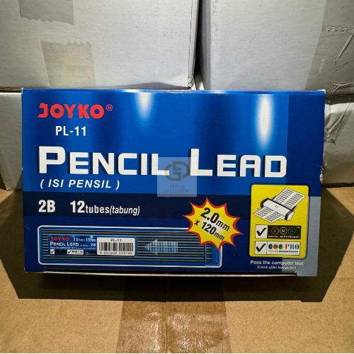 

(1 BOX / 12 TUBE) Pencil Lead Isi Pensil Mekanik Joyko PL-11 2B 2.0 mm