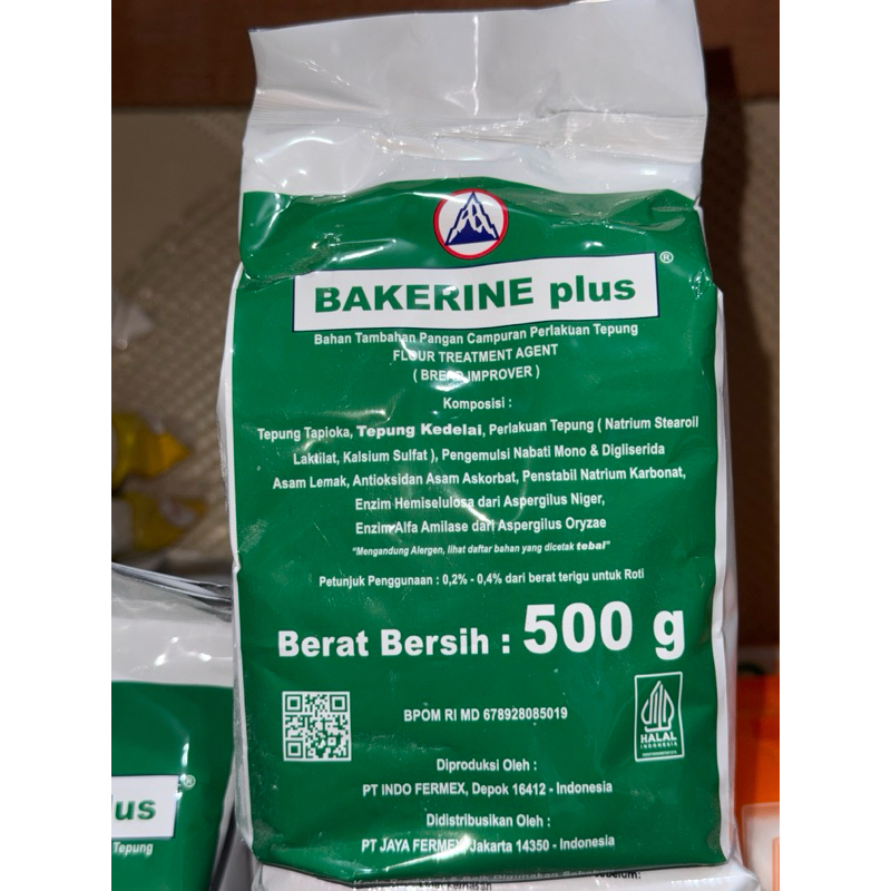 

Bread Improver Bakerine Plus (500gr) Pengempuk Pelembut roti