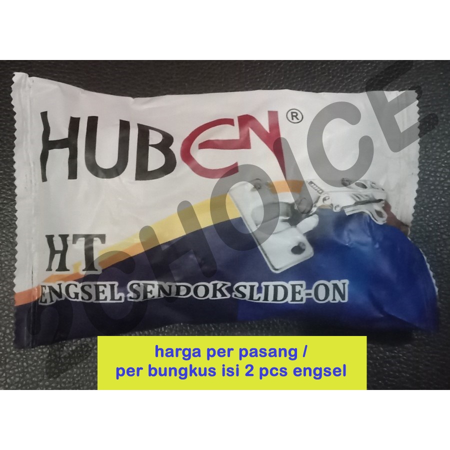 (1 pasang) Engsel lemari huben engsel sendok huben non slow motion HT0 / HT8 / HT16 harga per pasang