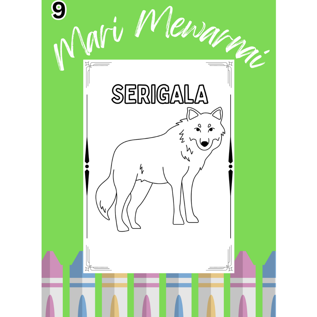 

KERTAS MEWARNAI / COLORING / KERTAS GAMBAR / HEWAN BUAS 2 / KERTAS MEWARNAI ANAK PAUD TK SD / A4