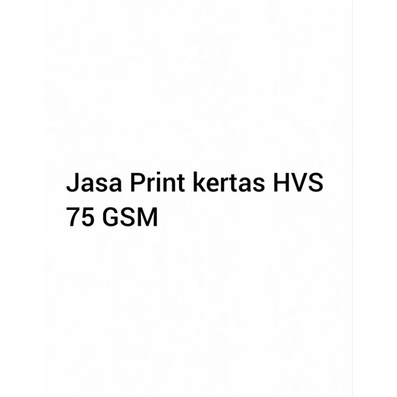 

Jasa Print HVS A4 dan F4