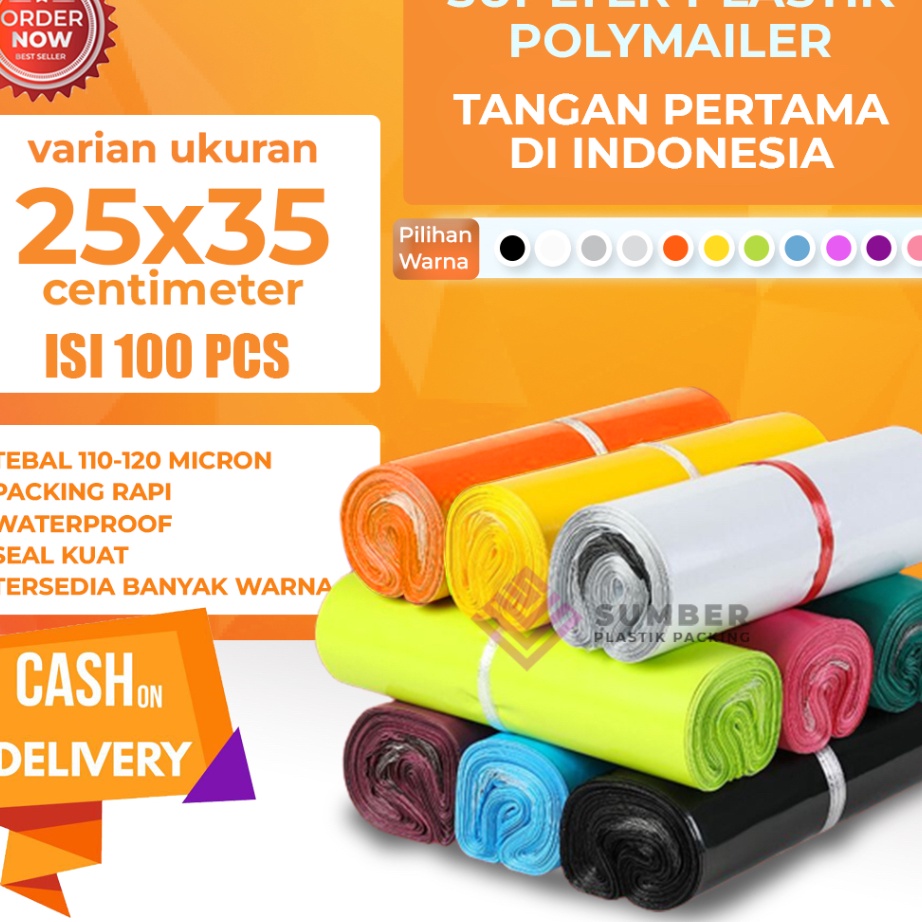 Plastik Polymailer 25X35 Isi 1 Pcs Kantong Plastik On Plastik Bungkus On Plastik Packing Polymailer 