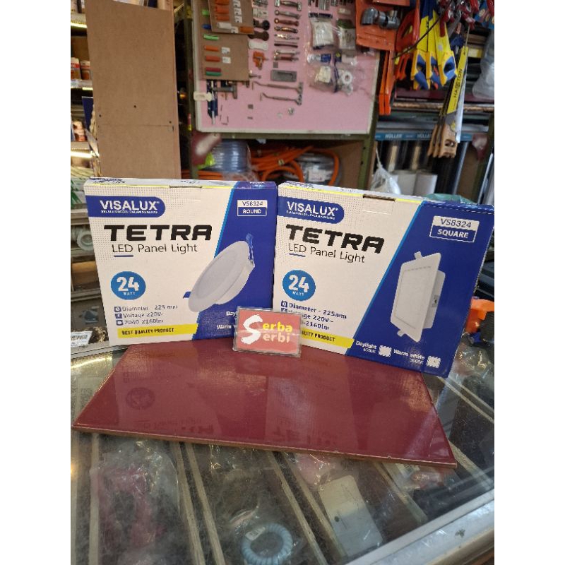 (WARM W/KUNING LED PANEL VISALUX) Lampu downlight plafon