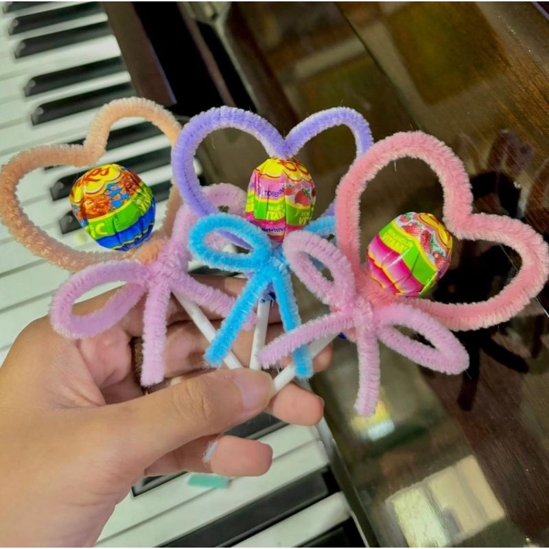 

Lolipop Pipe Cleaner / Permen kawat Bulu / Buket Permen / Souvenir Permen