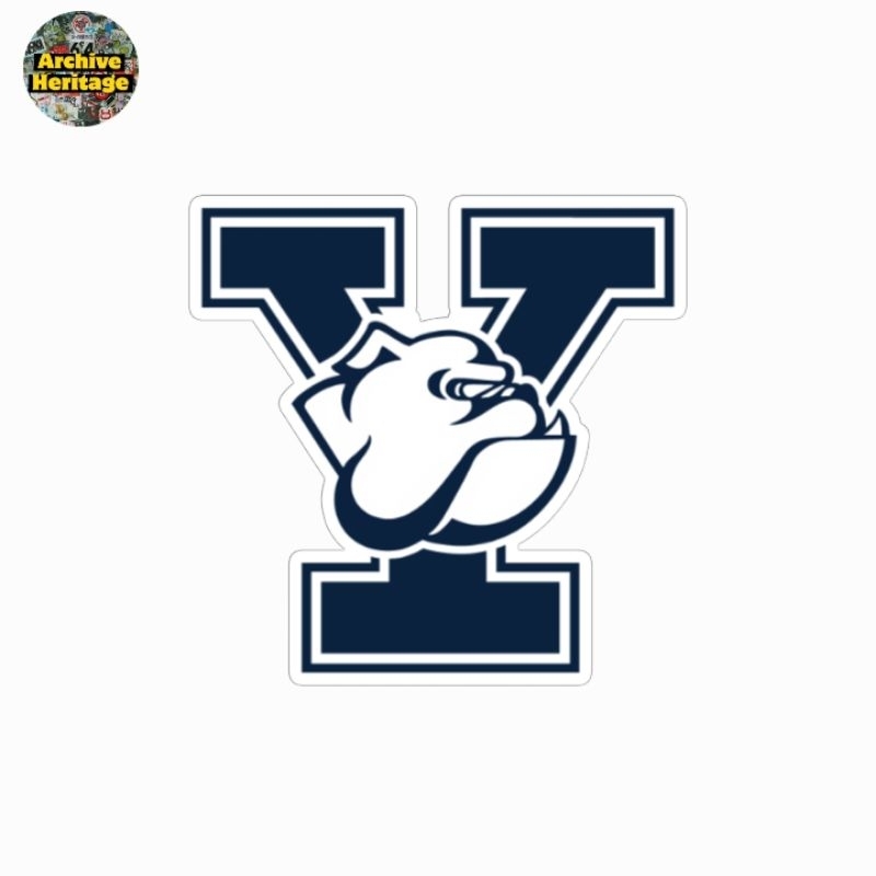 

sticker Yale Bulldogs football university campus logo universitas school stiker