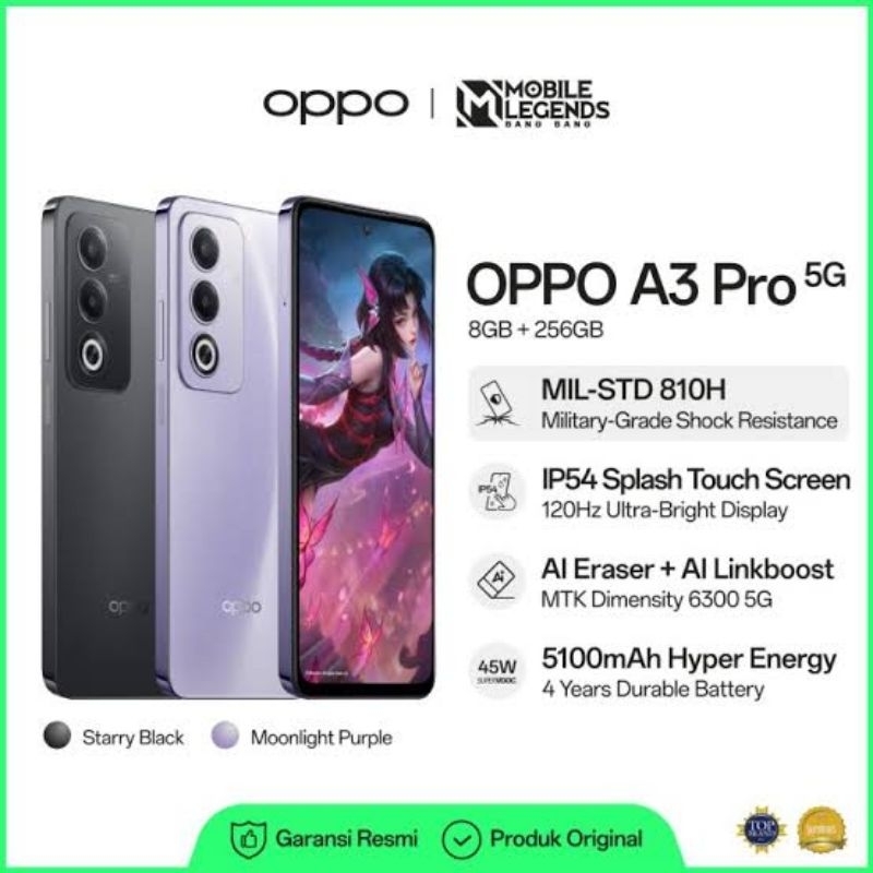 OPPO A3 PRO (5G) RAM 8/256GB GARANSI RESMI