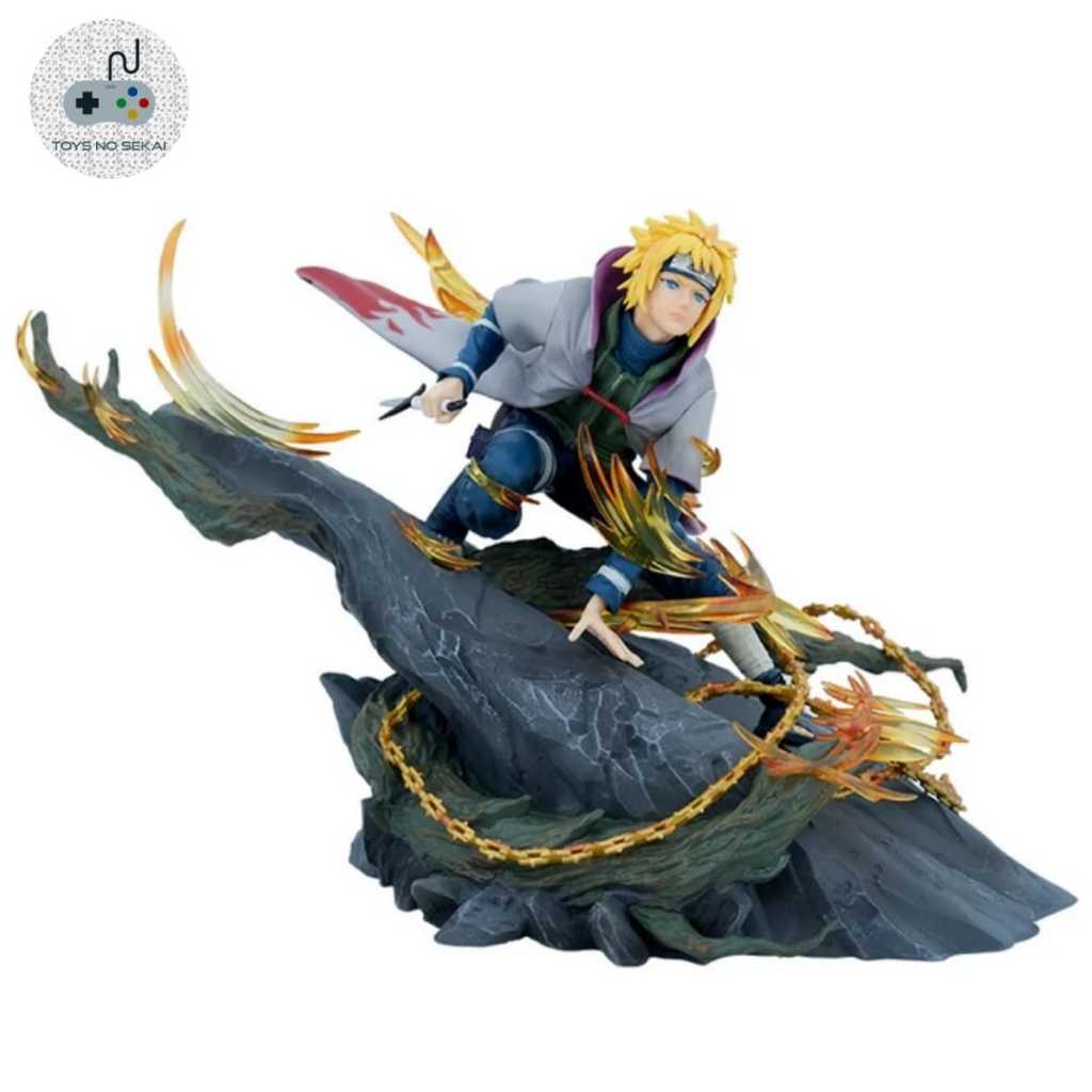 Mainan Action Figure Naruto Shippuden Namikaze Minato Yondaime Hokage Kunai Battle Hiraishin no Juts