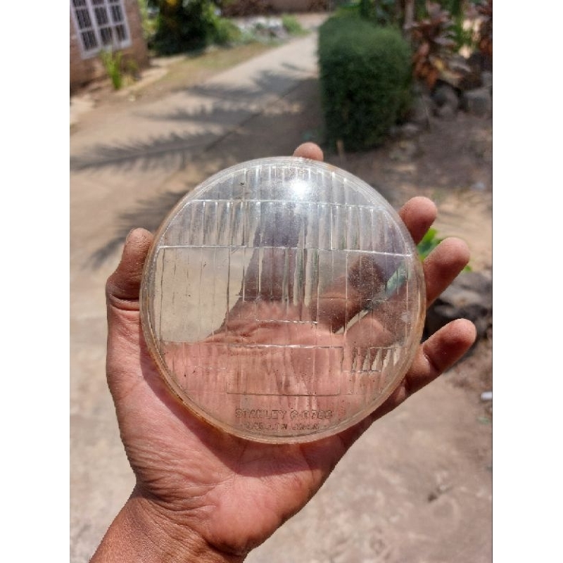 Kaca Lampu Depan Bulat Honda GL100 GL125 Platina Original