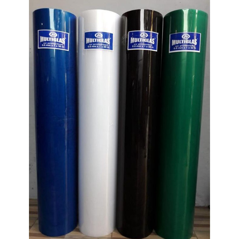 fiber viber plastik penutup pagar LTLAS polos jual per 1 meter x 1meter