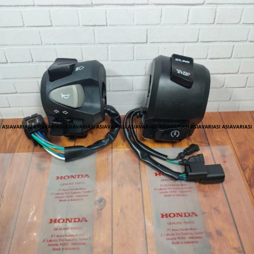 saklar holder switch handle assy kanan kiri motor honda vario 125 150 led new bisa satuan