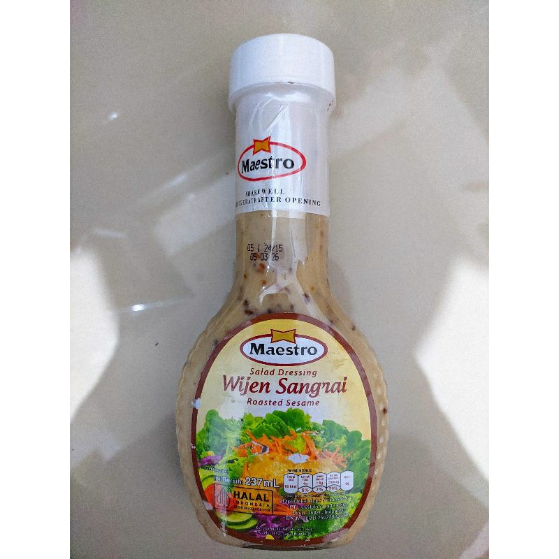 

Wijen sangrai roasted sesame maestro 237 ml
