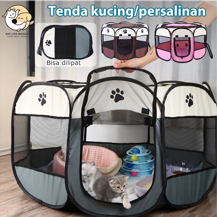 Murah Harga Tenda kucing Kucing Anjing Kandang Lipat Hewan Bahan Kain kandang kucing portable Tenda 