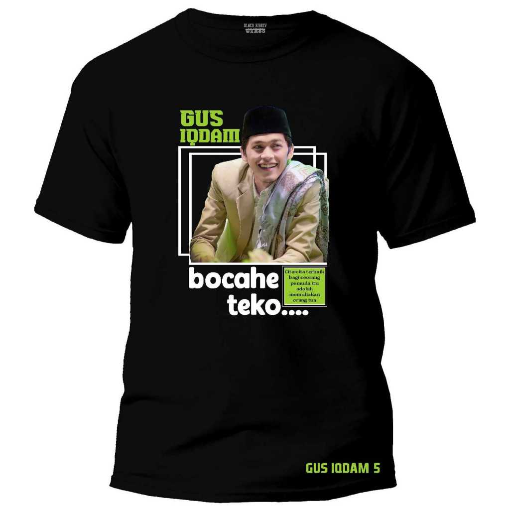 Kaos Viral GUS IQDAM series t-shirt dewasa unisex bahan 24s tebal