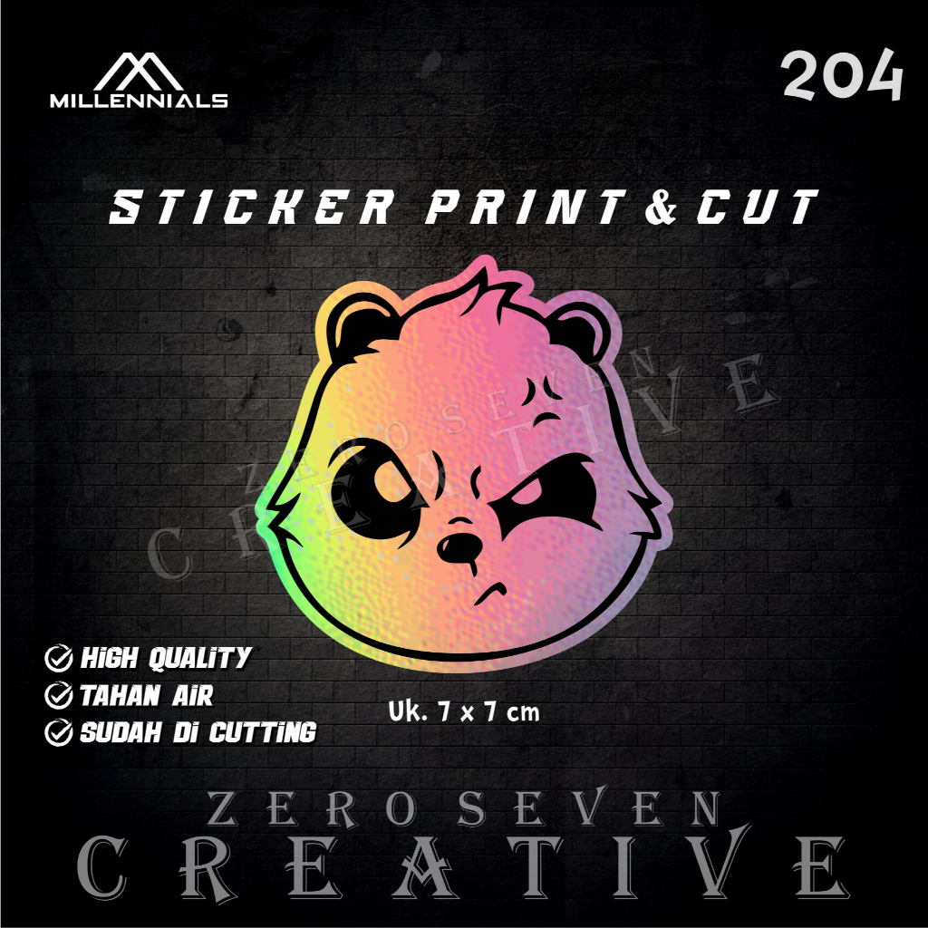 

STIKER PANDA HOLOGRAM / KARTUN / STIKER MOTOR / LAPTOP / TUMBLER / AESTHETIC / VYNIL / ANTI AIR / PRINT & CUT